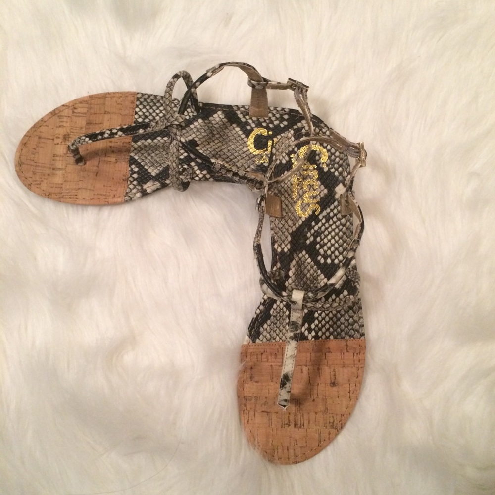 Circus by Sam Edelman snakeskin print sandal - Picture 3 of 8
